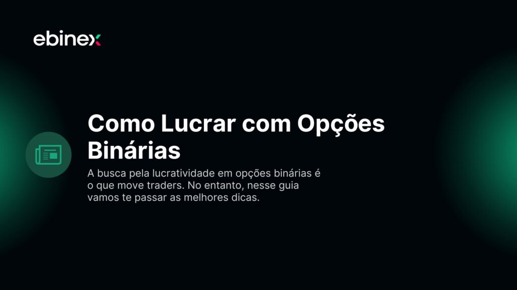 Como lugare com opções binárias: A busca pela lucratividade em opções binárias é o que move traders. No entanto, nesse guia vamos te passar as melhores dicas.