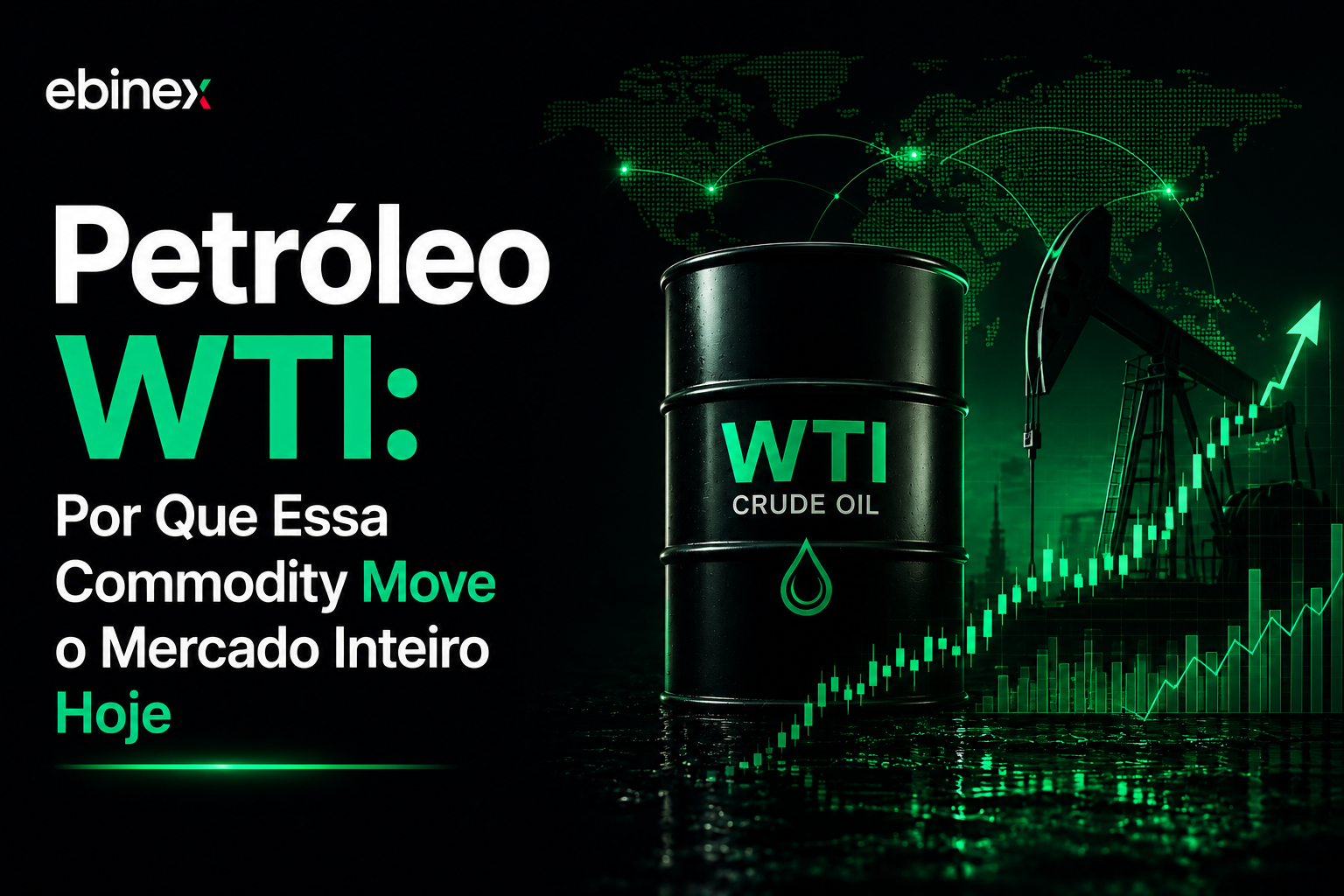 Entenda o que é o petróleo WTI, por que seu preço oscila tanto e como ele se diferencia do Brent no trading.